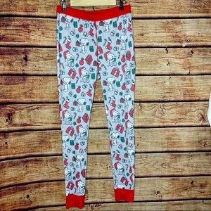 NWOT Munki Munki Peanuts Snoopy Christmas PJ Pants